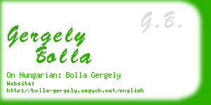 gergely bolla business card